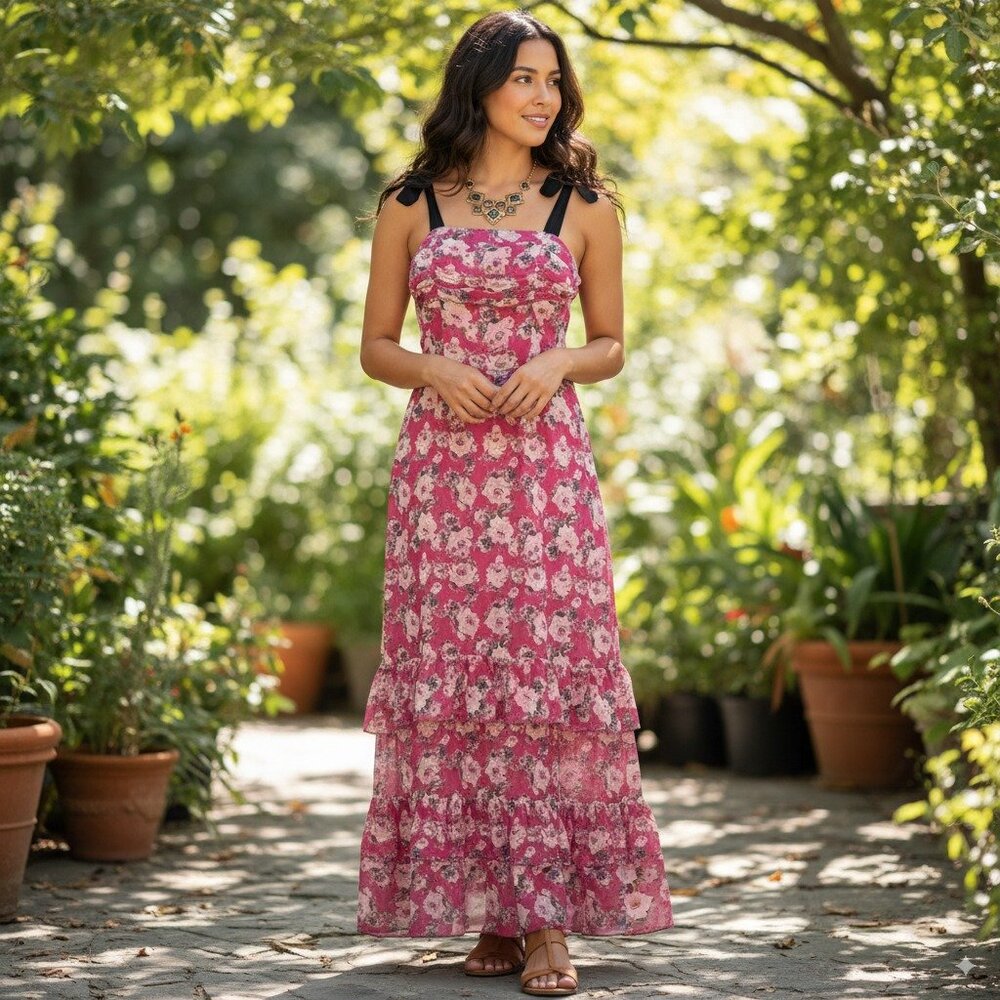 NWT BELLEVUE THE LABEL QUINN MIDI DRESS